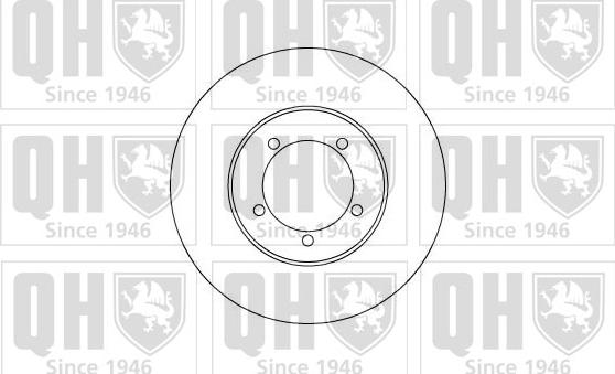 Quinton Hazell BDC3472 - Brake Disc autospares.lv