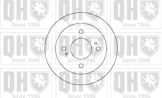 Quinton Hazell BDC3541 - Brake Disc autospares.lv