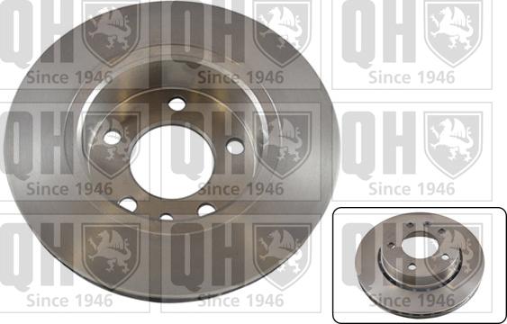 Quinton Hazell BDC3543 - Brake Disc autospares.lv