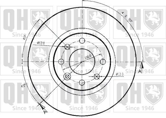 Quinton Hazell BDC3565 - Brake Disc autospares.lv