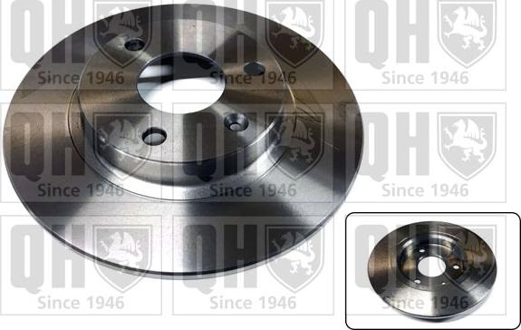 Quinton Hazell BDC3505 - Brake Disc autospares.lv