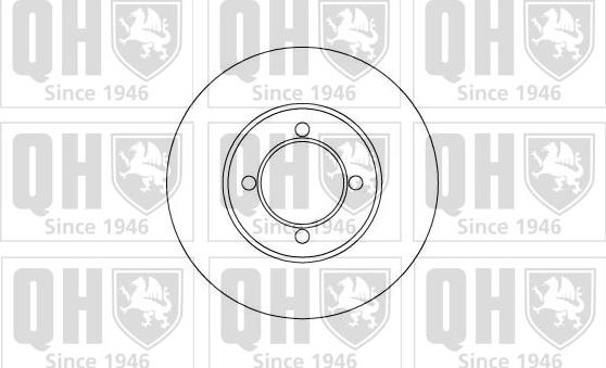 Quinton Hazell BDC3534 - Brake Disc autospares.lv