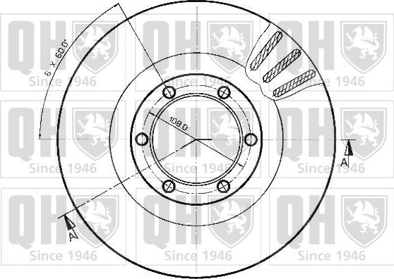 Quinton Hazell BDC3536 - Brake Disc autospares.lv