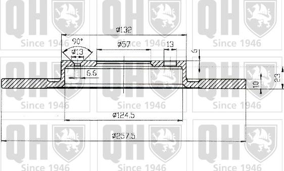 Quinton Hazell BDC3648 - Brake Disc autospares.lv