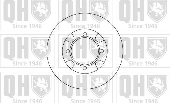 Quinton Hazell BDC3655 - Brake Disc autospares.lv