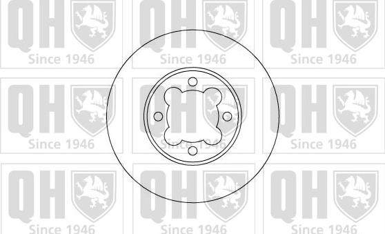 Quinton Hazell BDC3604 - Brake Disc autospares.lv