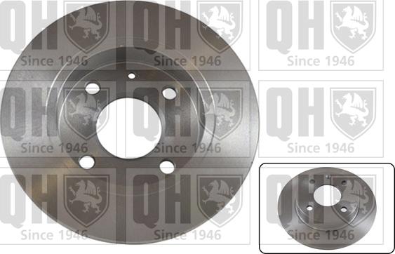 Quinton Hazell BDC3611 - Brake Disc autospares.lv