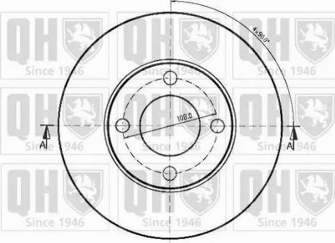 Quinton Hazell BDC3630 - Brake Disc autospares.lv