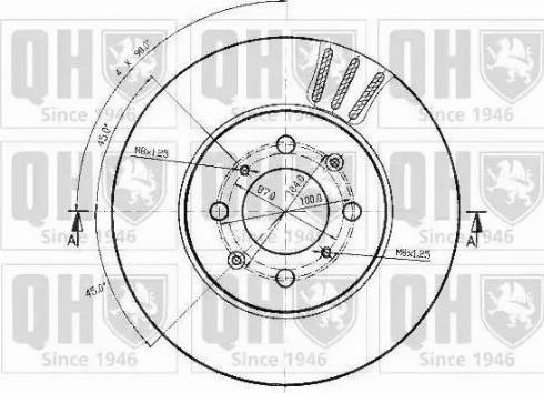 Quinton Hazell BDC3626 - Brake Disc autospares.lv