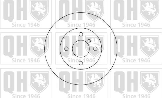 Quinton Hazell BDC3126 - Brake Disc autospares.lv