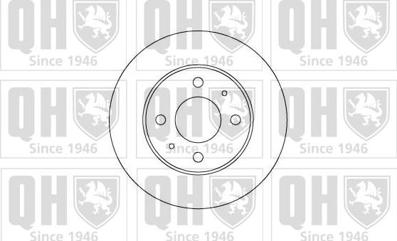 Quinton Hazell BDC3809 - Brake Disc autospares.lv