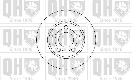 Quinton Hazell BDC3316 - Brake Disc autospares.lv