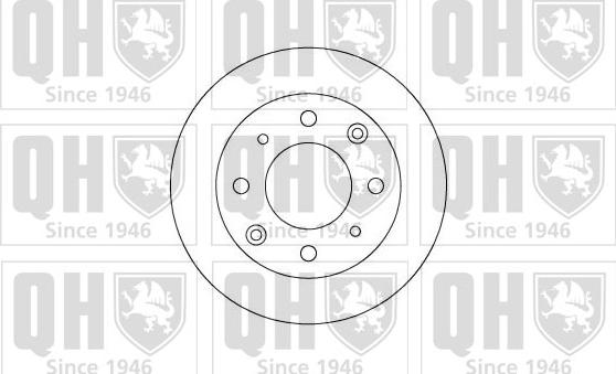 Quinton Hazell BDC3384 - Brake Disc autospares.lv