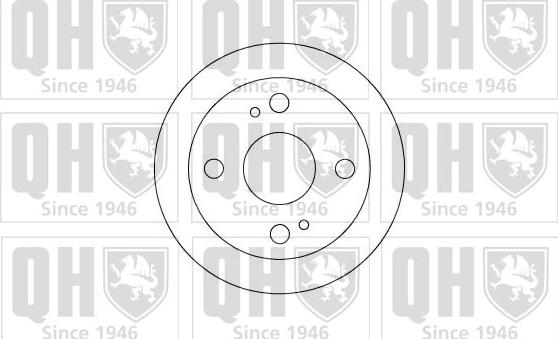 Quinton Hazell BDC3702 - Brake Disc autospares.lv