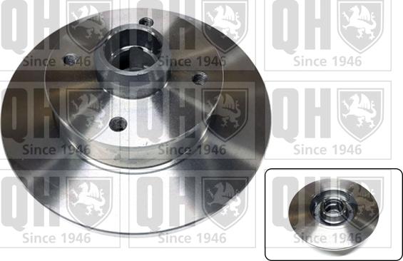 Quinton Hazell BDC3712 - Brake Disc autospares.lv