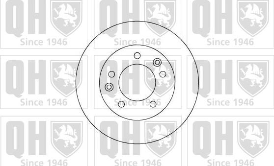 Quinton Hazell BDC3736 - Brake Disc autospares.lv