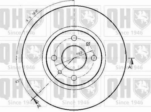 Quinton Hazell BDC3771 - Brake Disc autospares.lv