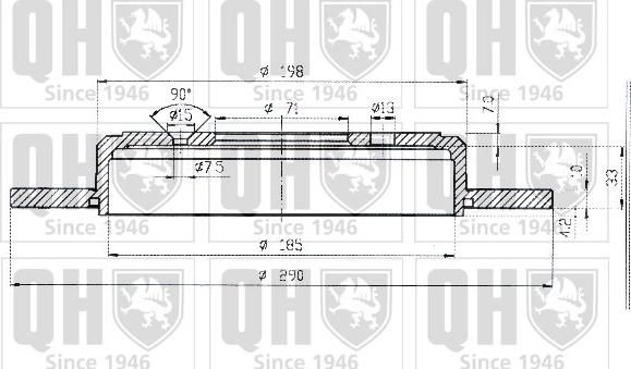 Quinton Hazell BDC3777 - Brake Disc autospares.lv