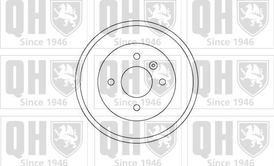 Quinton Hazell BDR329 - Brake Drum autospares.lv