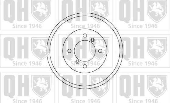 Quinton Hazell BDR233 - Brake Drum autospares.lv