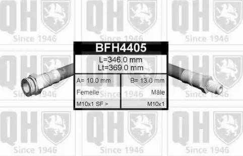 Quinton Hazell BFH4405 - Brake Hose autospares.lv