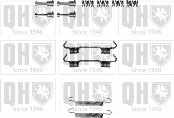 Quinton Hazell BFK443 - Accessory Kit, parking brake shoes autospares.lv