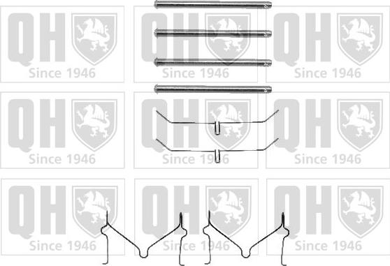 Quinton Hazell BFK802 - Accessory Kit for disc brake Pads autospares.lv