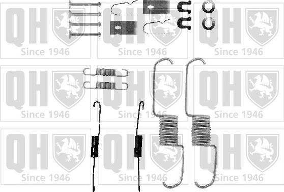 Quinton Hazell BFK391 - Accessory Kit, brake shoes autospares.lv