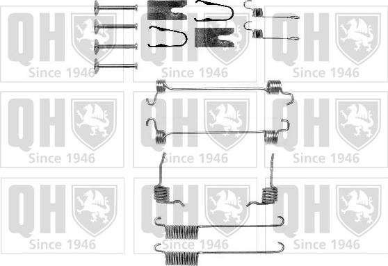 Quinton Hazell BFK397 - Accessory Kit, brake shoes autospares.lv