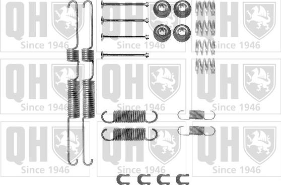 Quinton Hazell BFK364 - Accessory Kit, brake shoes autospares.lv