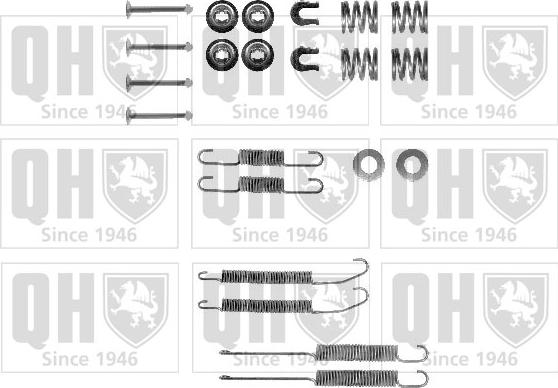 Quinton Hazell BFK317 - Accessory Kit, brake shoes autospares.lv