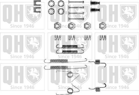 Quinton Hazell BFK245 - Accessory Kit, brake shoes autospares.lv