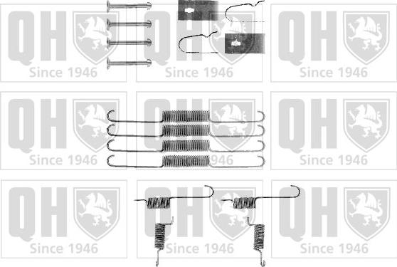 Quinton Hazell BFK269 - Accessory Kit, brake shoes autospares.lv