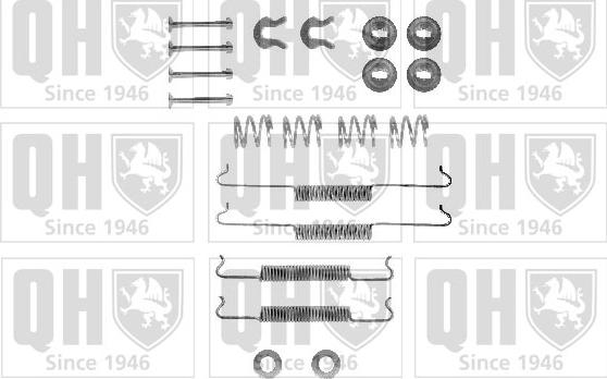 Quinton Hazell BFK211 - Accessory Kit, brake shoes autospares.lv