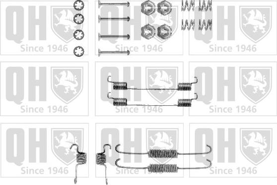 Quinton Hazell BFK273 - Accessory Kit, brake shoes autospares.lv