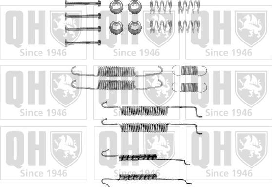 Quinton Hazell BFK277 - Accessory Kit, brake shoes autospares.lv