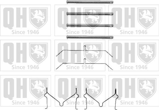 Quinton Hazell BFK795 - Accessory Kit for disc brake Pads autospares.lv