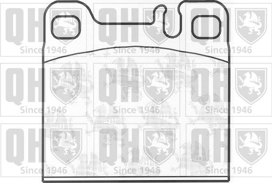 Quinton Hazell BP994 - Brake Pad Set, disc brake autospares.lv