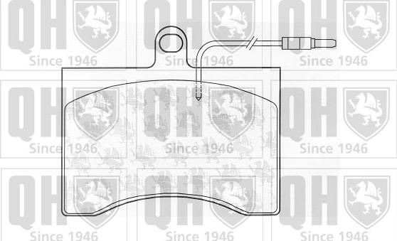 Quinton Hazell BP997 - Brake Pad Set, disc brake autospares.lv