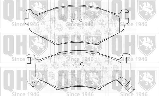 Quinton Hazell BP942 - Brake Pad Set, disc brake autospares.lv