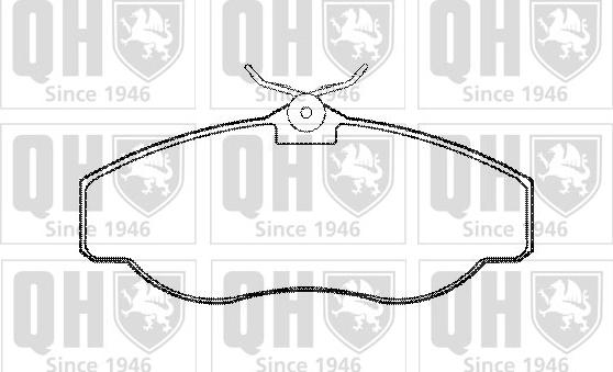 Quinton Hazell BP959 - Brake Pad Set, disc brake autospares.lv