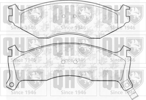 Quinton Hazell BP956 - Brake Pad Set, disc brake autospares.lv