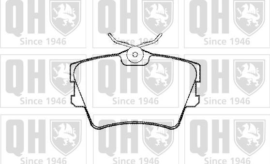 Quinton Hazell BP966 - Brake Pad Set, disc brake autospares.lv