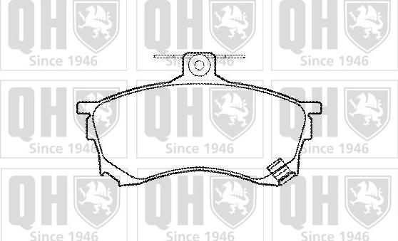 Quinton Hazell BP960 - Brake Pad Set, disc brake autospares.lv