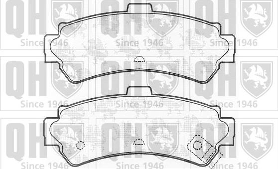 Quinton Hazell BP961 - Brake Pad Set, disc brake autospares.lv