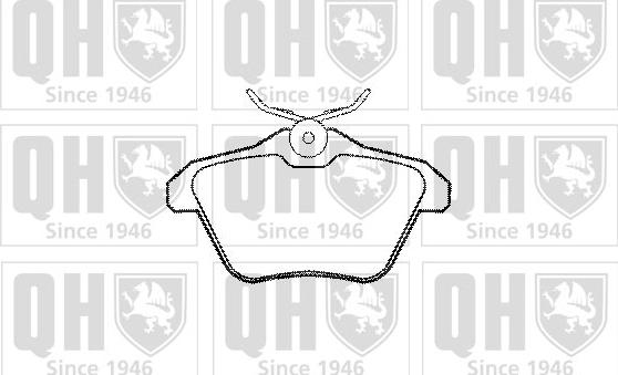 Quinton Hazell BP901 - Brake Pad Set, disc brake autospares.lv