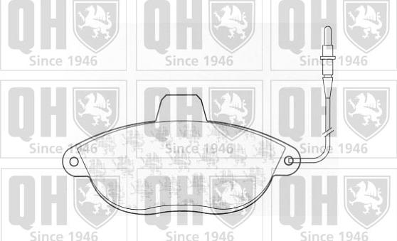 Quinton Hazell BP903 - Brake Pad Set, disc brake autospares.lv