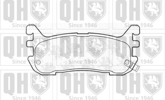 Quinton Hazell BP907 - Brake Pad Set, disc brake autospares.lv