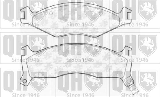 Quinton Hazell BP916 - Brake Pad Set, disc brake autospares.lv