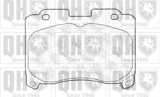 Quinton Hazell BP910 - Brake Pad Set, disc brake autospares.lv